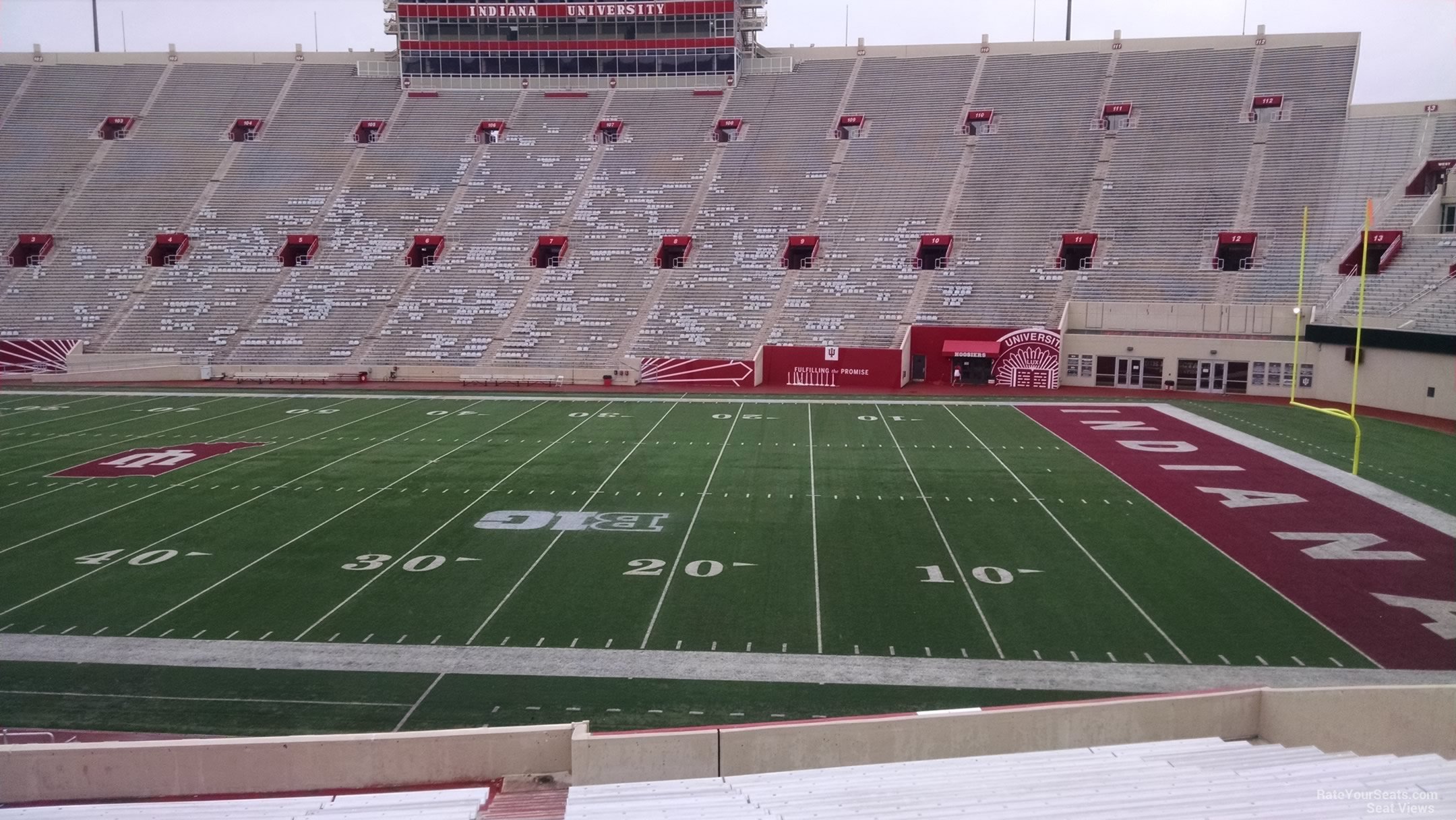 section 24, row 30 seat view  - memorial stadium (indiana)