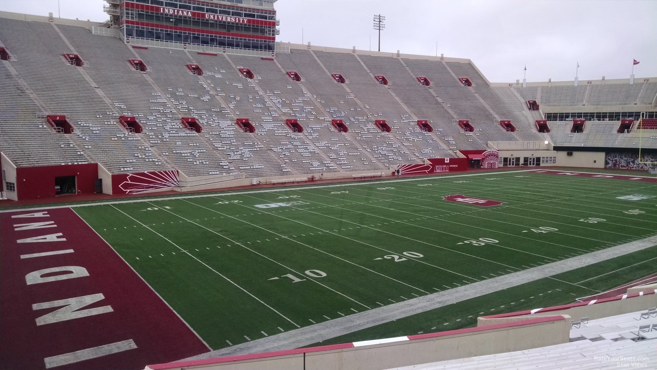 section 31, row 30 seat view  - memorial stadium (indiana)