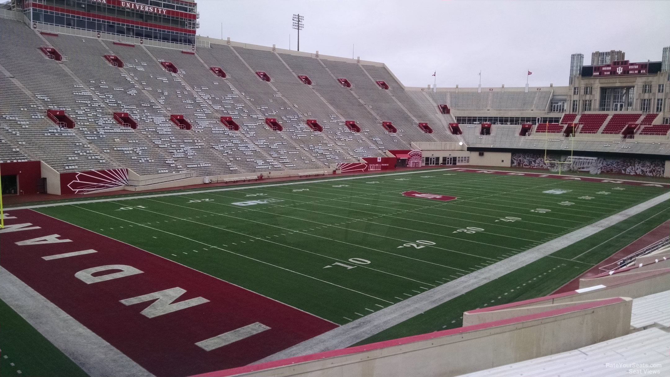 section 32, row 30 seat view  - memorial stadium (indiana)