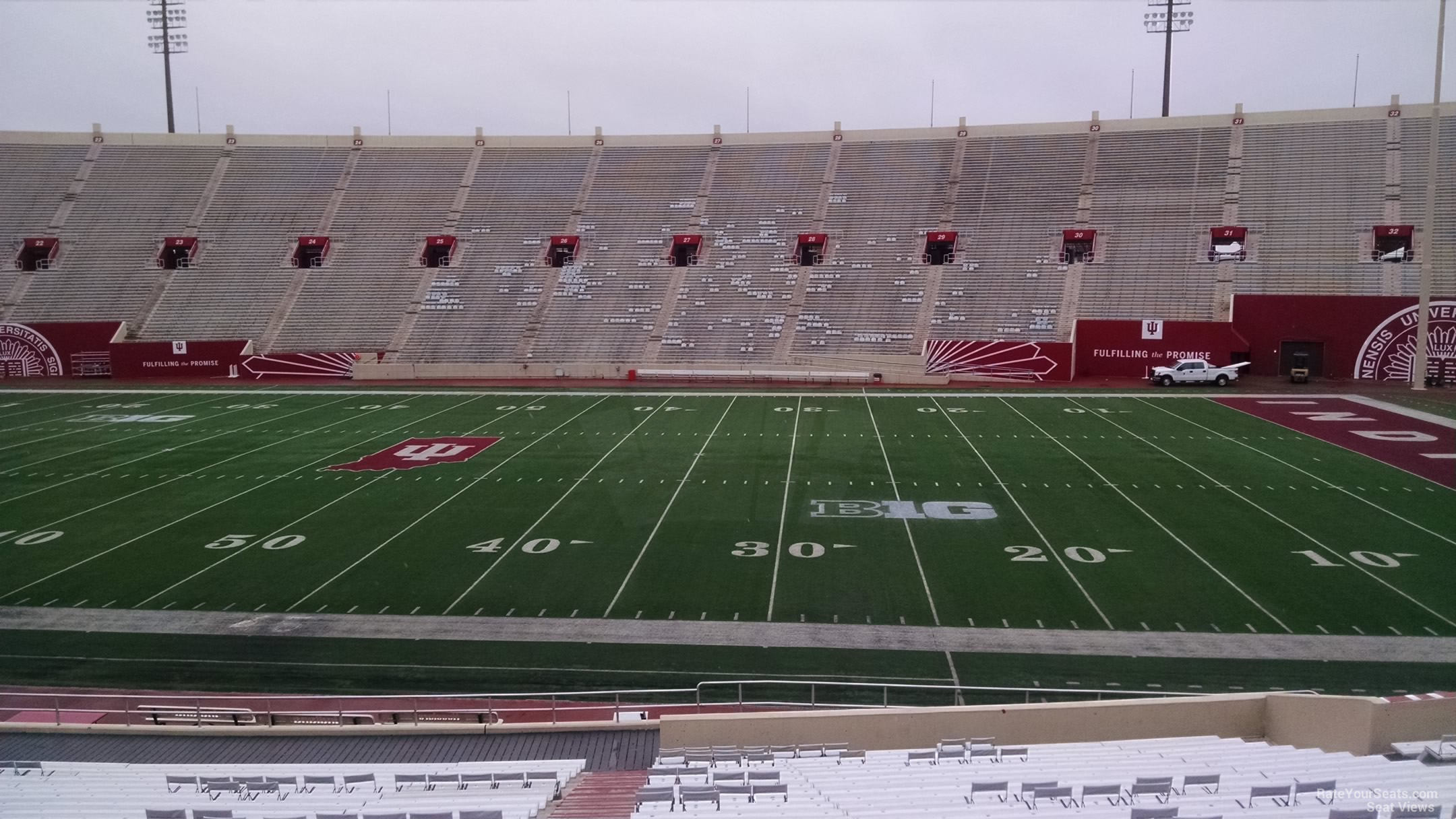 section 5, row 30 seat view  - memorial stadium (indiana)