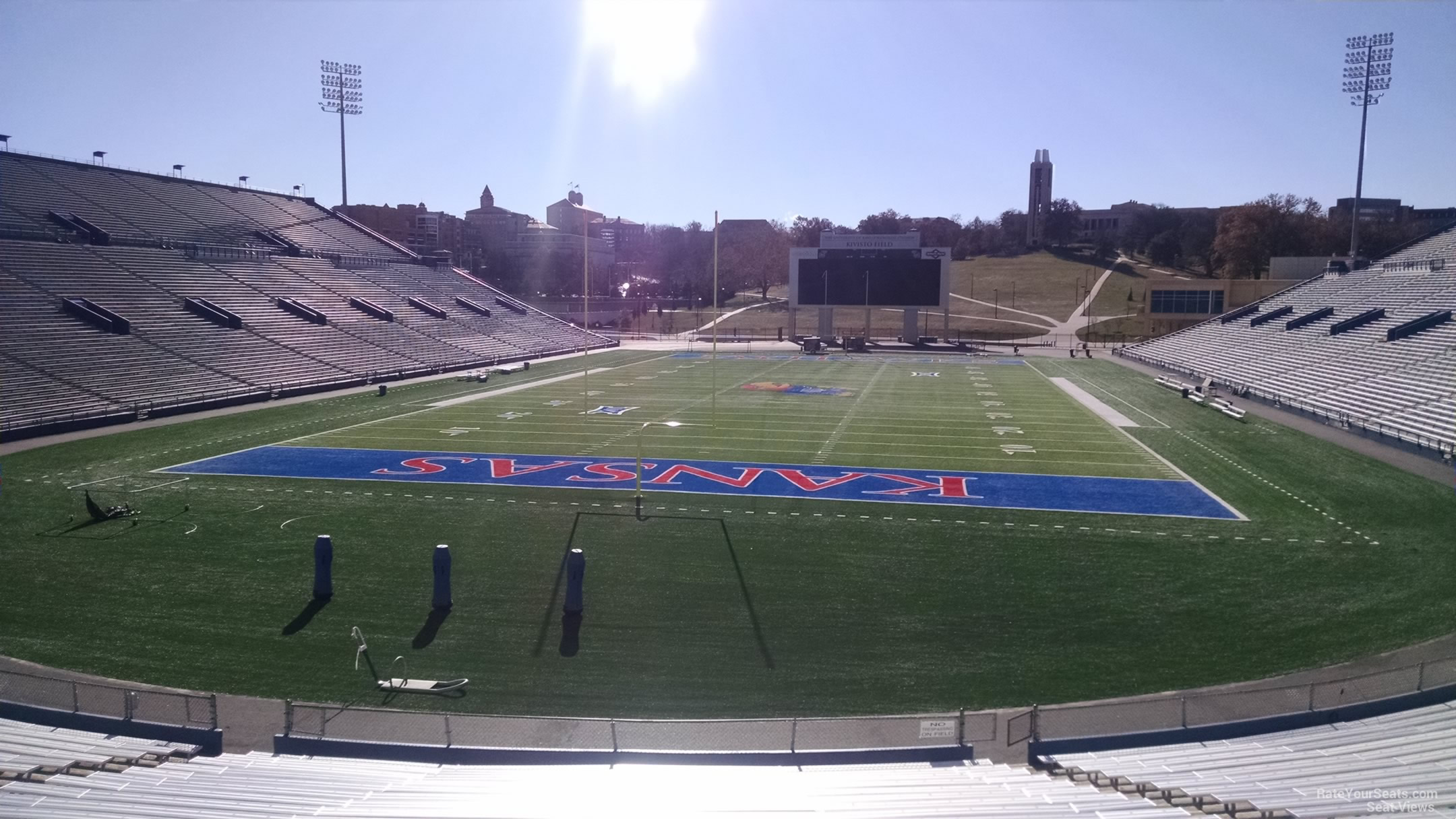 section 13, row 25 seat view  - memorial stadium (kansas)