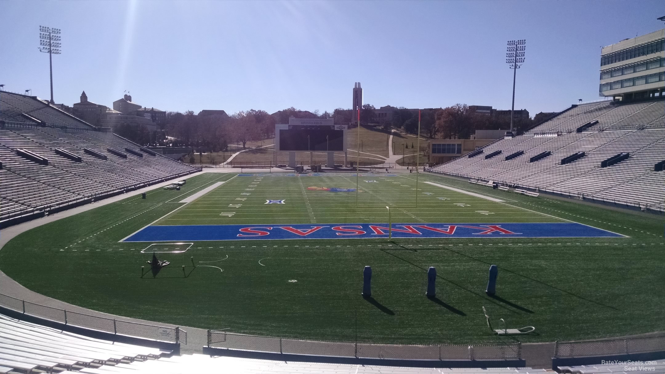 section 14, row 25 seat view  - memorial stadium (kansas)