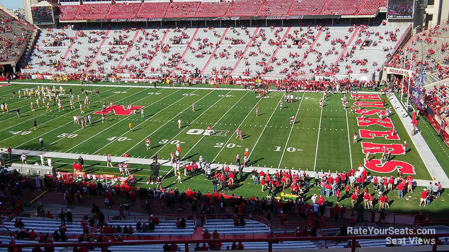 section 101, row 8 seat view  - memorial stadium (nebraska)