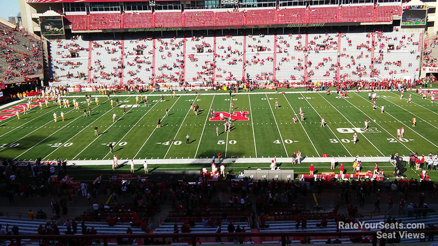 section 105, row 8 seat view  - memorial stadium (nebraska)