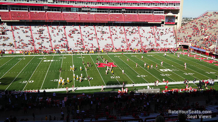 section 107, row 8 seat view  - memorial stadium (nebraska)