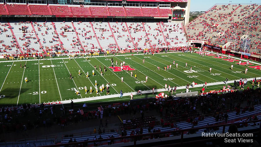 section 108, row 8 seat view  - memorial stadium (nebraska)