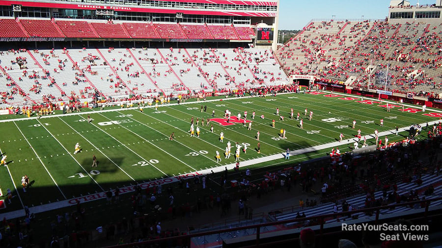 section 110, row 8 seat view  - memorial stadium (nebraska)