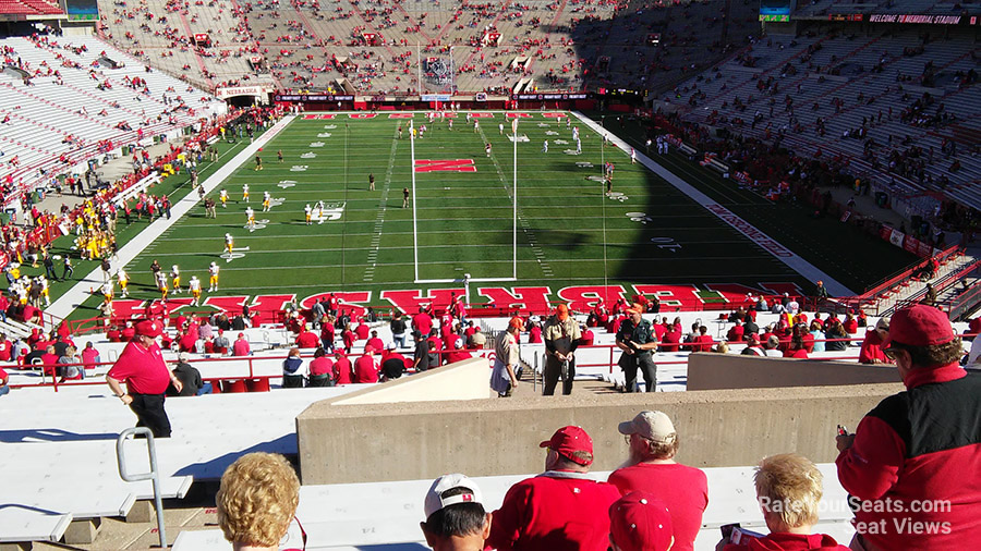 section 16b seat view  - memorial stadium (nebraska)