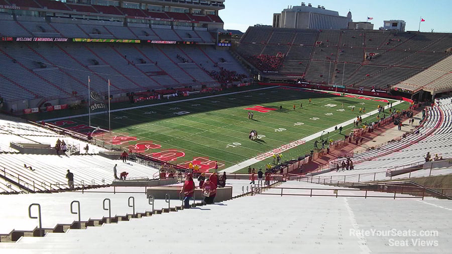 memorial stadium nebraska section 32 rateyourseats com nebraska cornhuskers stadium seating chart
