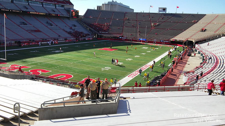 section 33, row 41 seat view  - memorial stadium (nebraska)