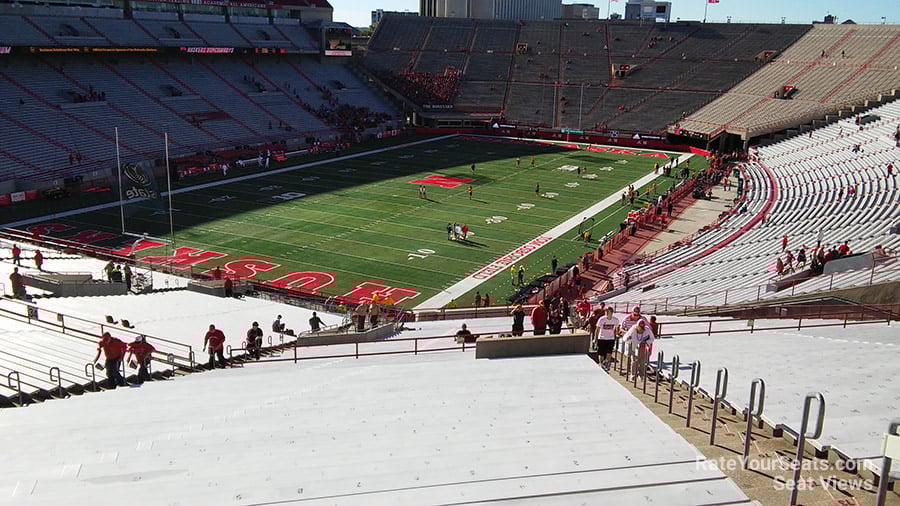 section 33, row 80 seat view for football - memorial stadium (nebraska)