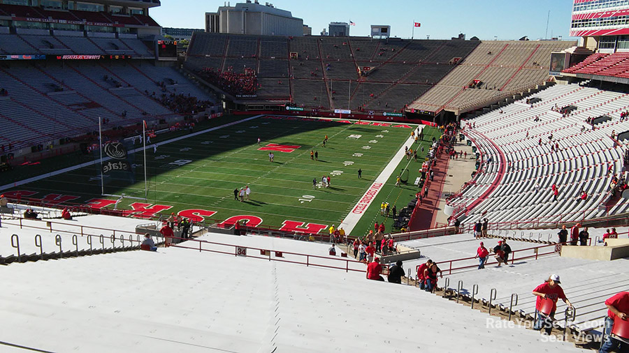 section 34, row 80 seat view  for football - memorial stadium (nebraska)