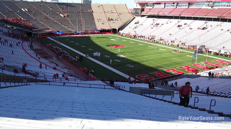section 40, row 80 seat view  for football - memorial stadium (nebraska)