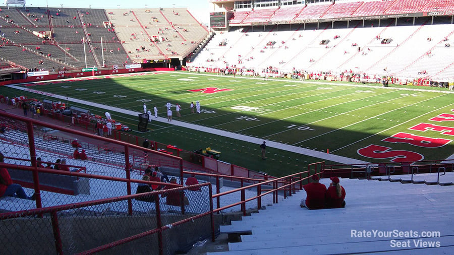 section 41, row 41 seat view  - memorial stadium (nebraska)