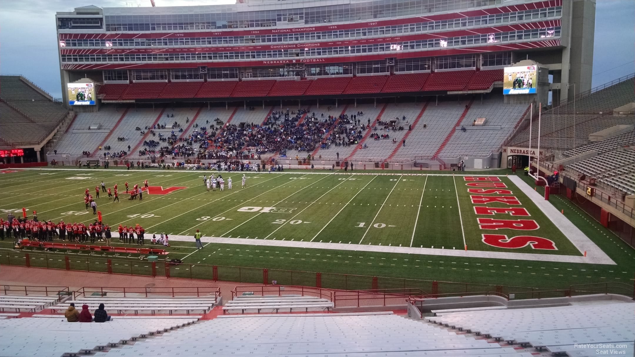 section 2, row 32 seat view  for football - memorial stadium (nebraska)