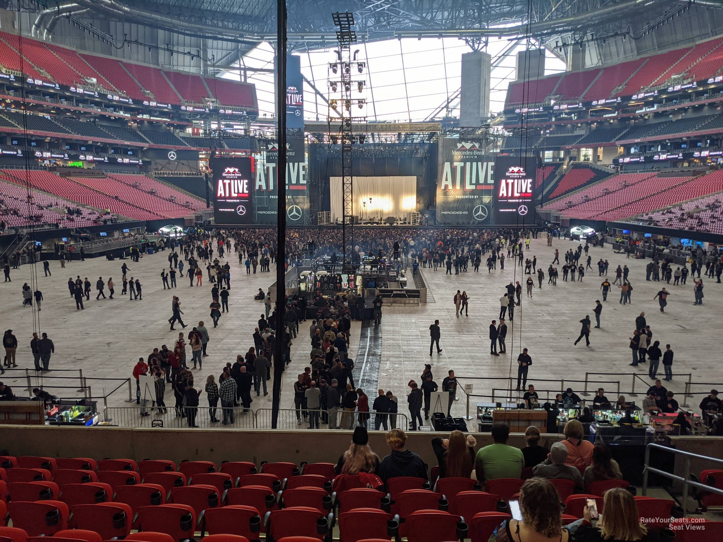 section 119, row 21 seat view  for concert - mercedes-benz stadium