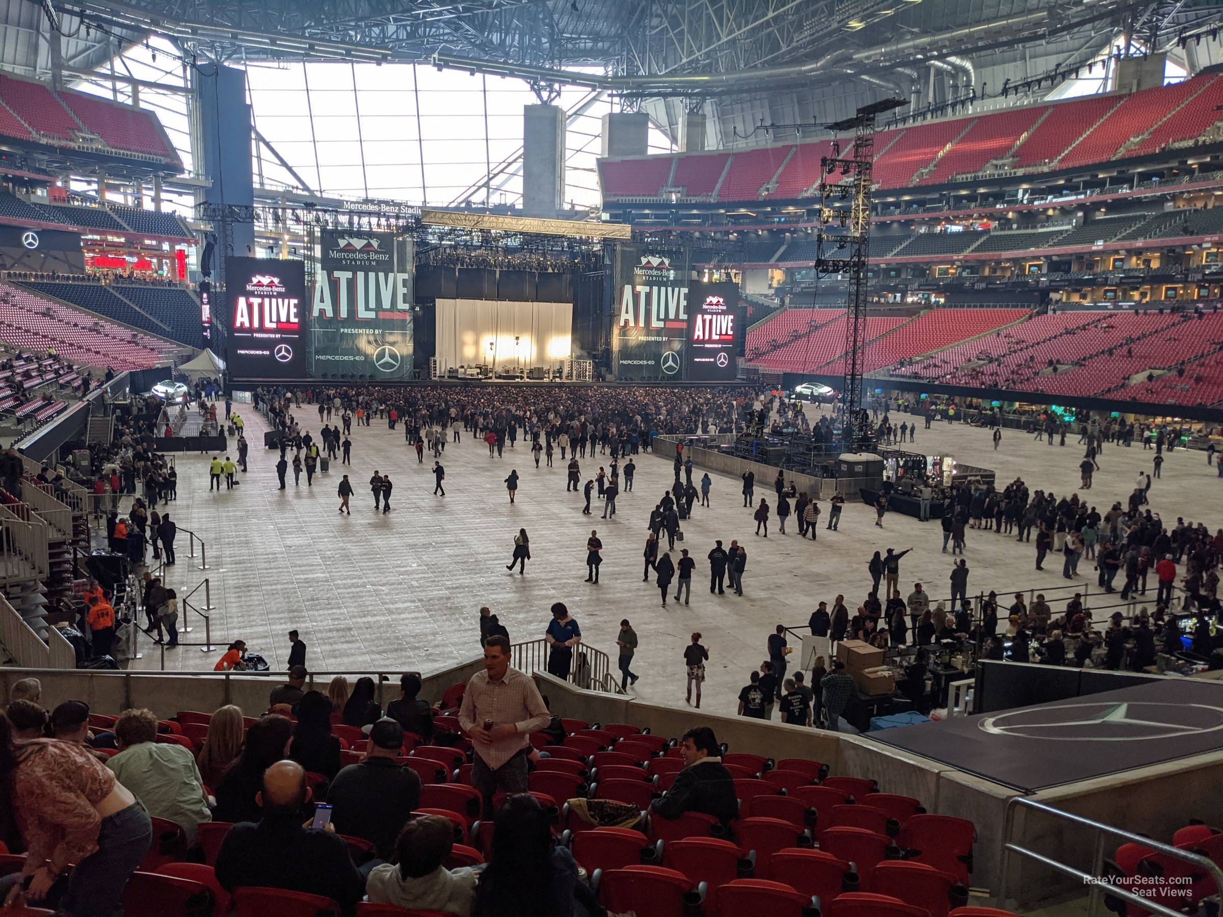 section 122 seat view  for concert - mercedes-benz stadium