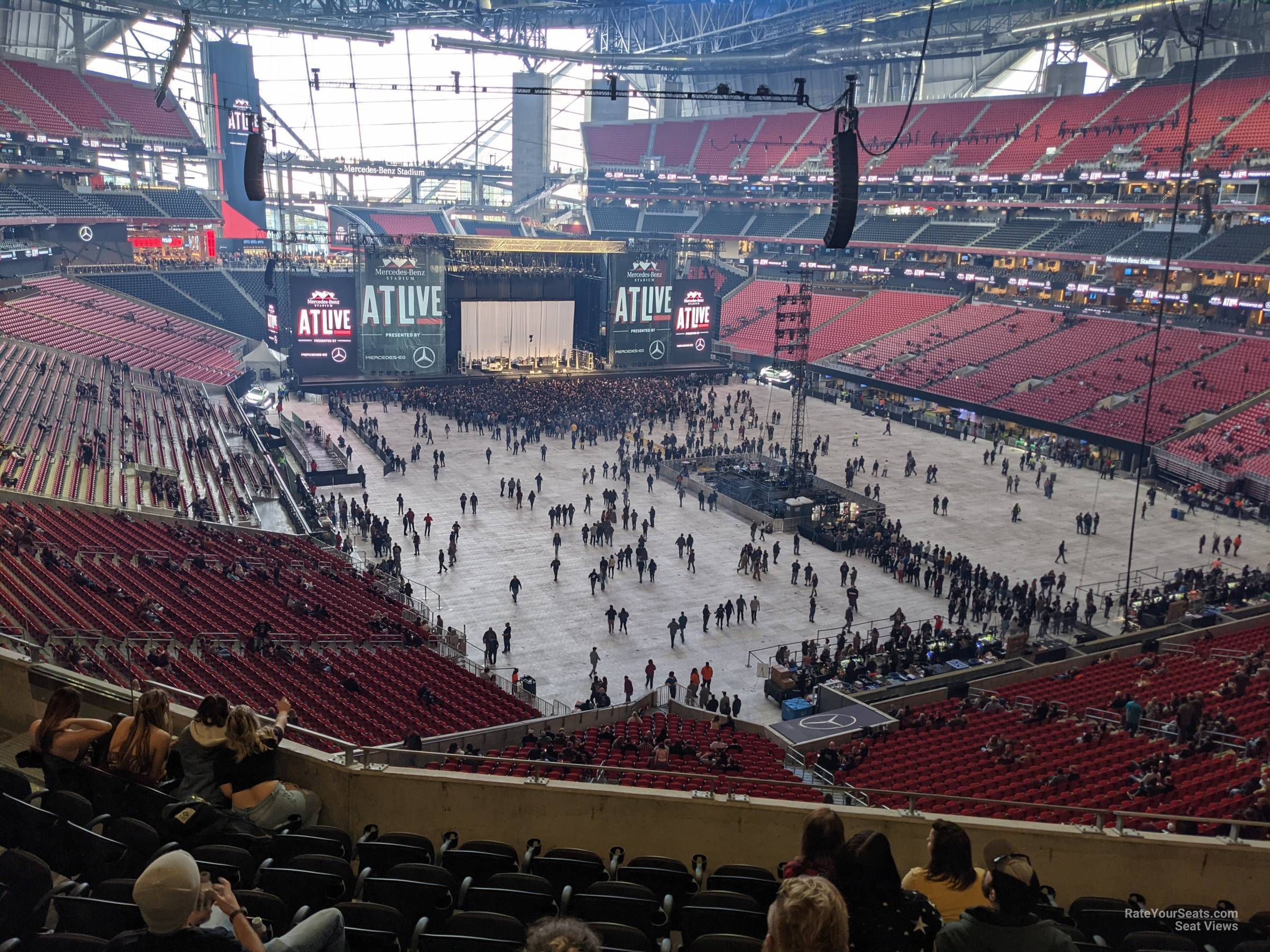 section 228, row 5 seat view  for concert - mercedes-benz stadium