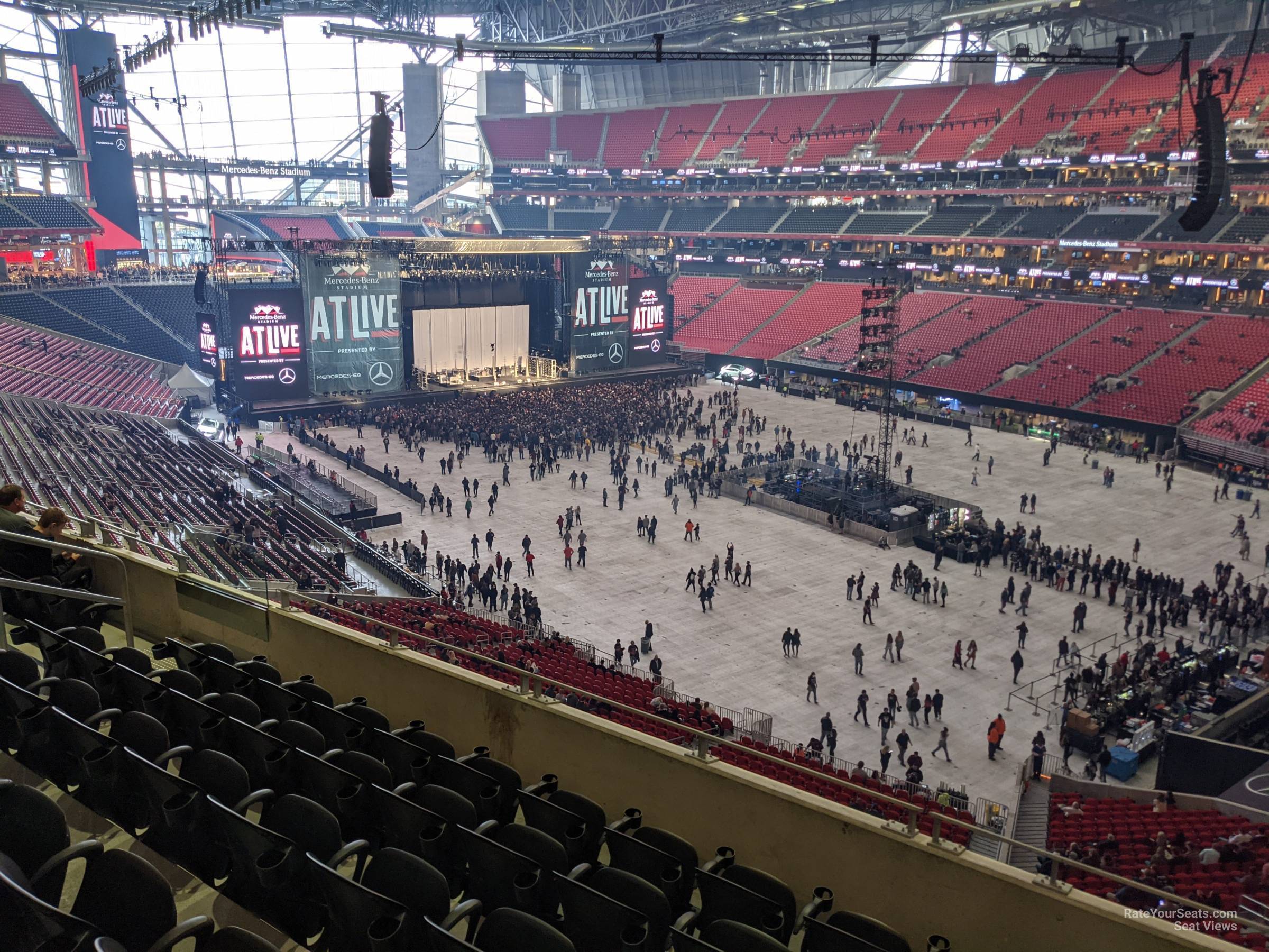 section 230, row 5 seat view  for concert - mercedes-benz stadium