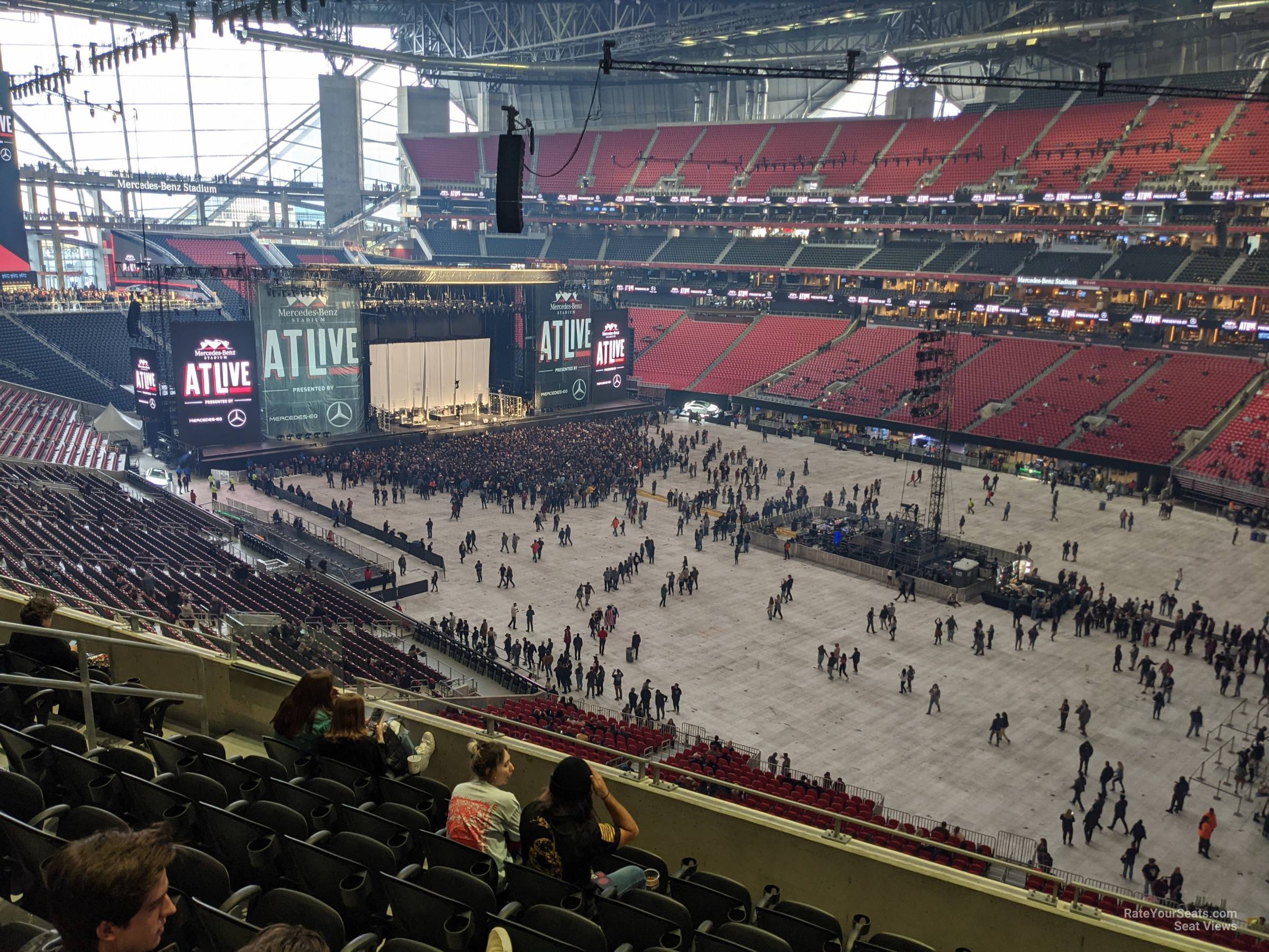 section 231, row 5 seat view  for concert - mercedes-benz stadium
