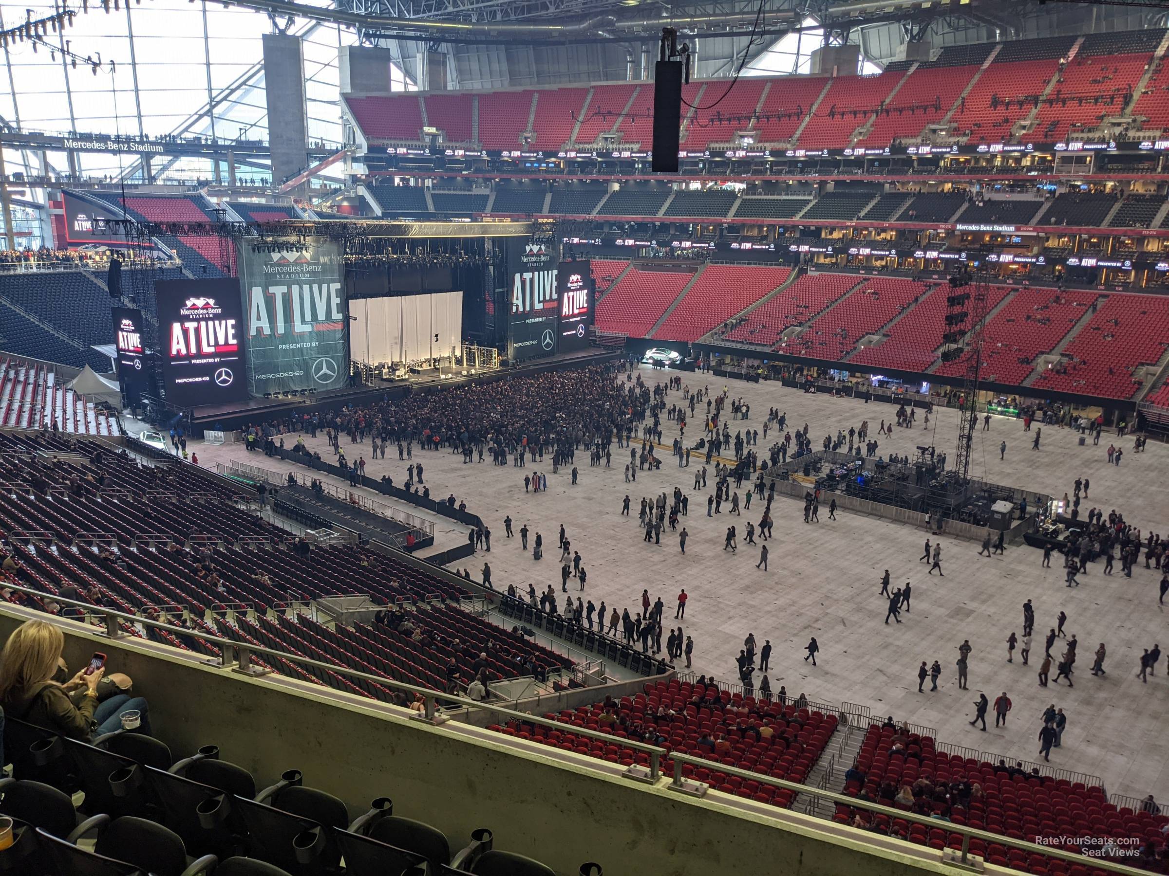 section 232, row 5 seat view  for concert - mercedes-benz stadium