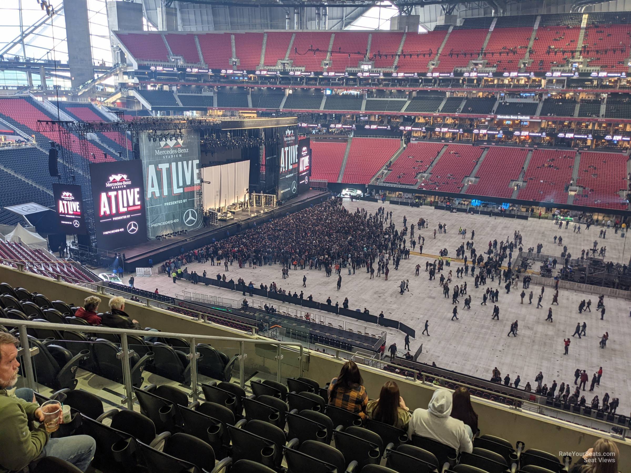 section 235, row 5 seat view  for concert - mercedes-benz stadium