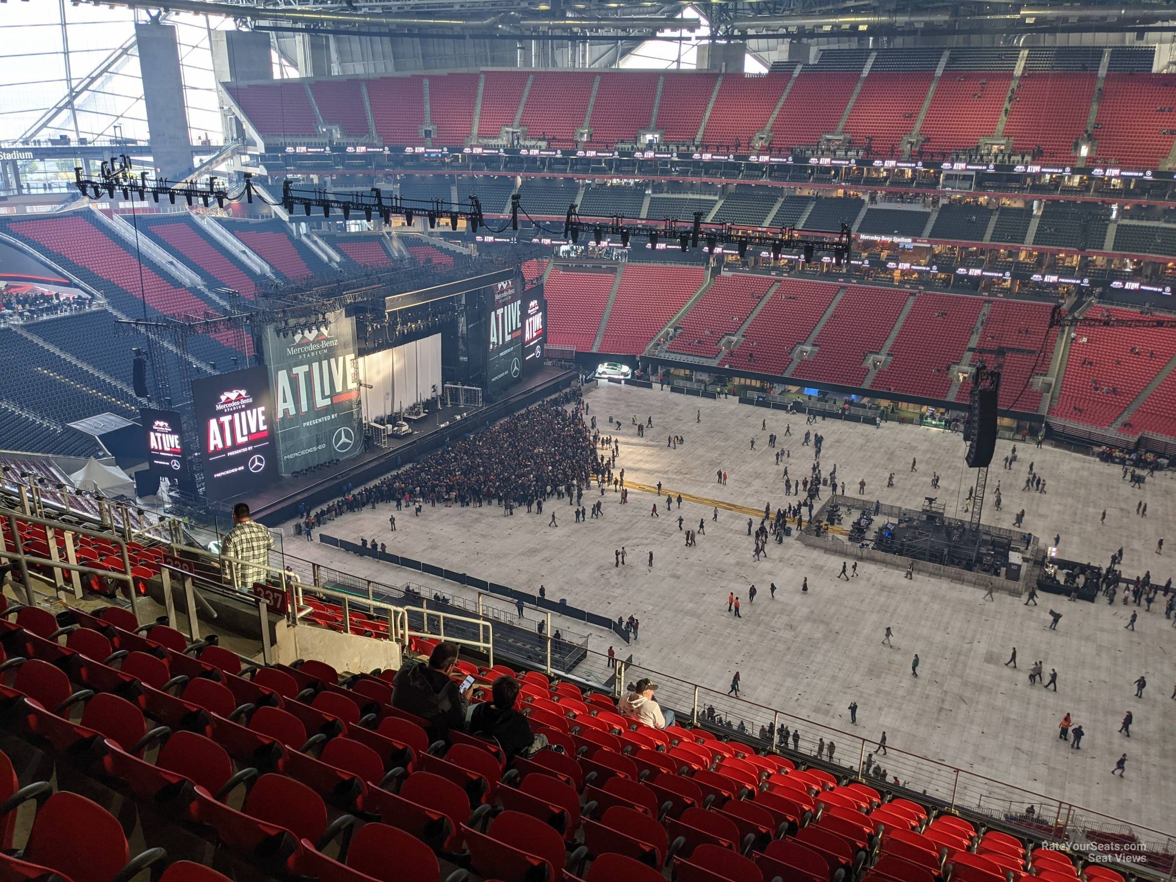 section 337, row 13 seat view  for concert - mercedes-benz stadium