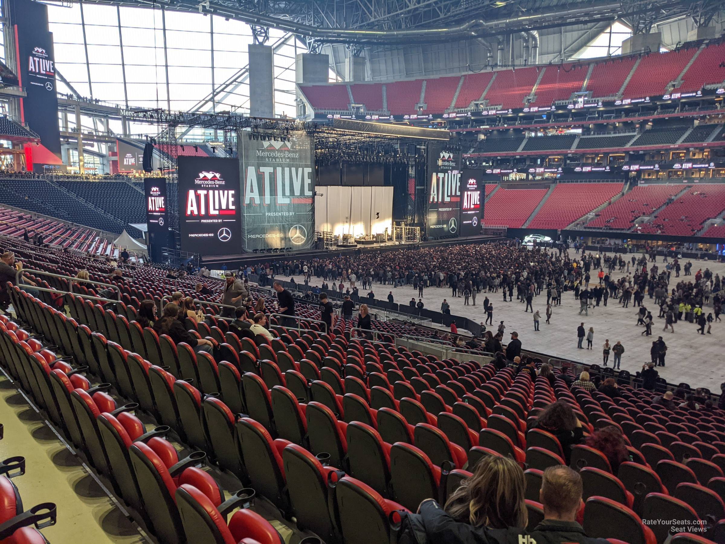 club 126, row 26 seat view  for concert - mercedes-benz stadium