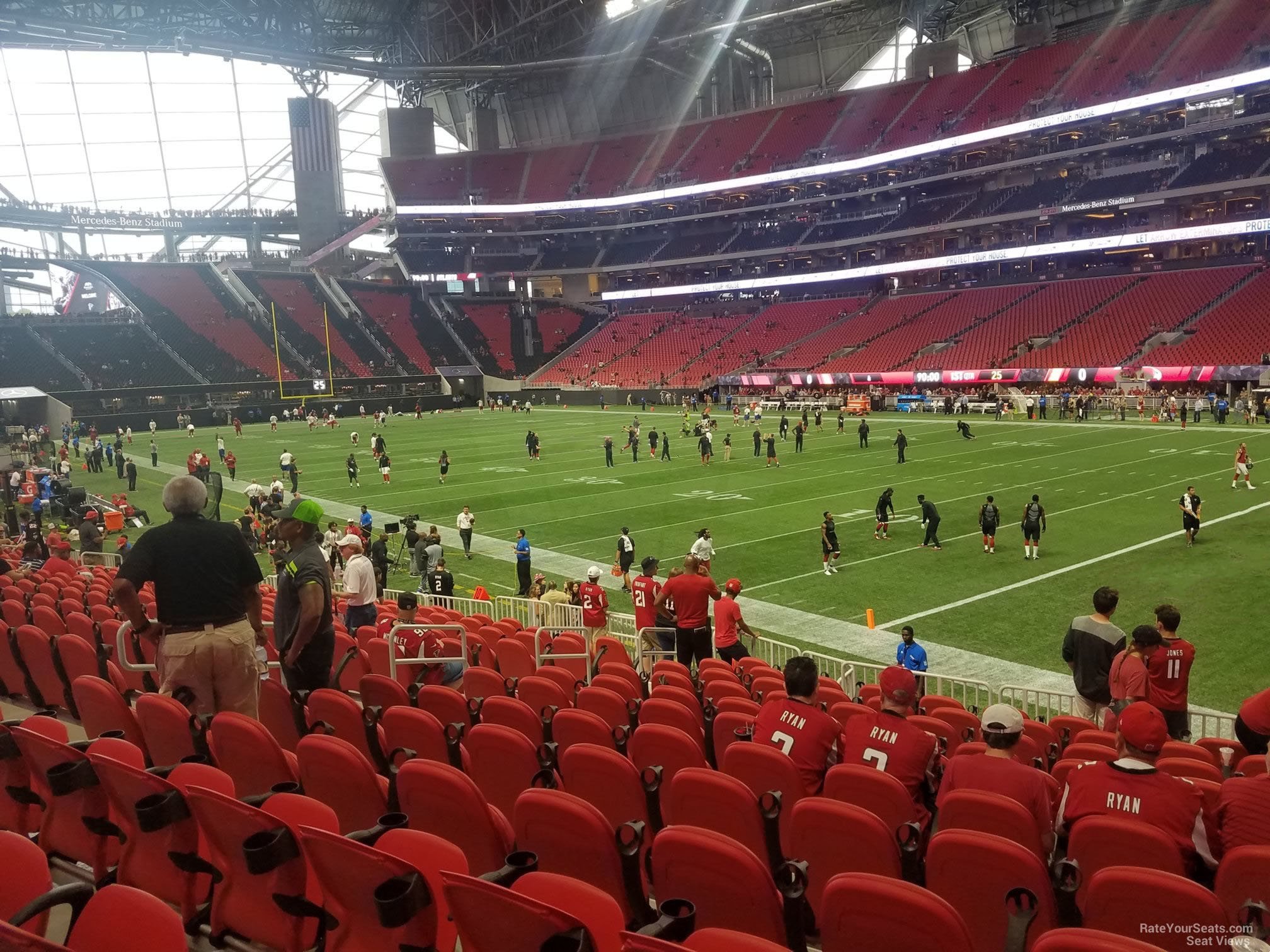 Mercedes Benz Stadium Section 123 Row 15_2 on 8 26 2017