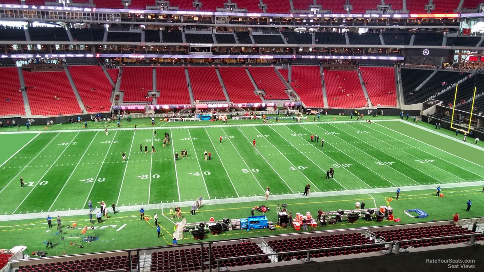 club 212, row 6 seat view  for football - mercedes-benz stadium