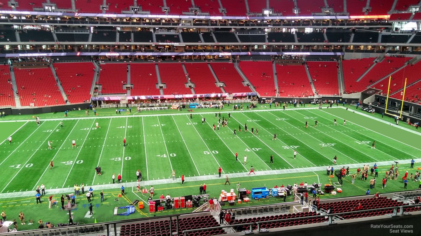 club 238, row 6 seat view  for football - mercedes-benz stadium