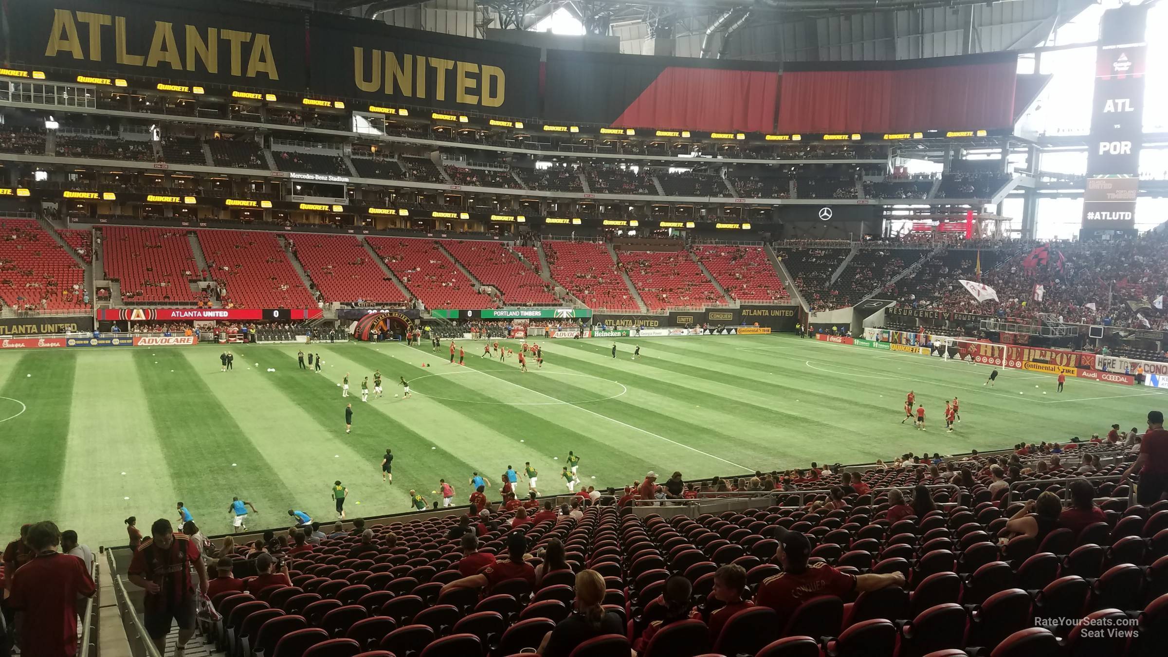club 112, row 30 seat view  for soccer - mercedes-benz stadium