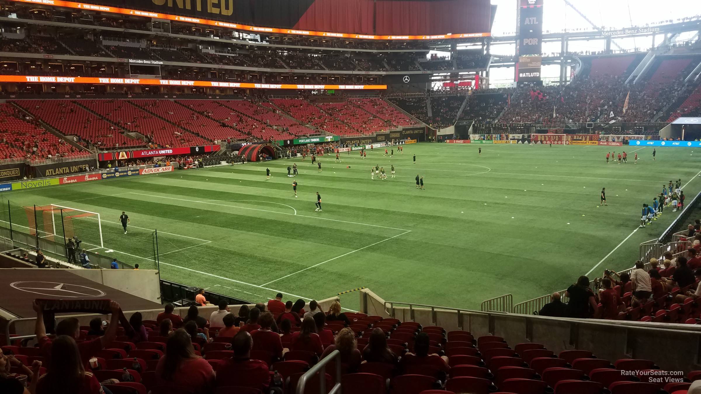 section 116, row 30 seat view  for soccer - mercedes-benz stadium