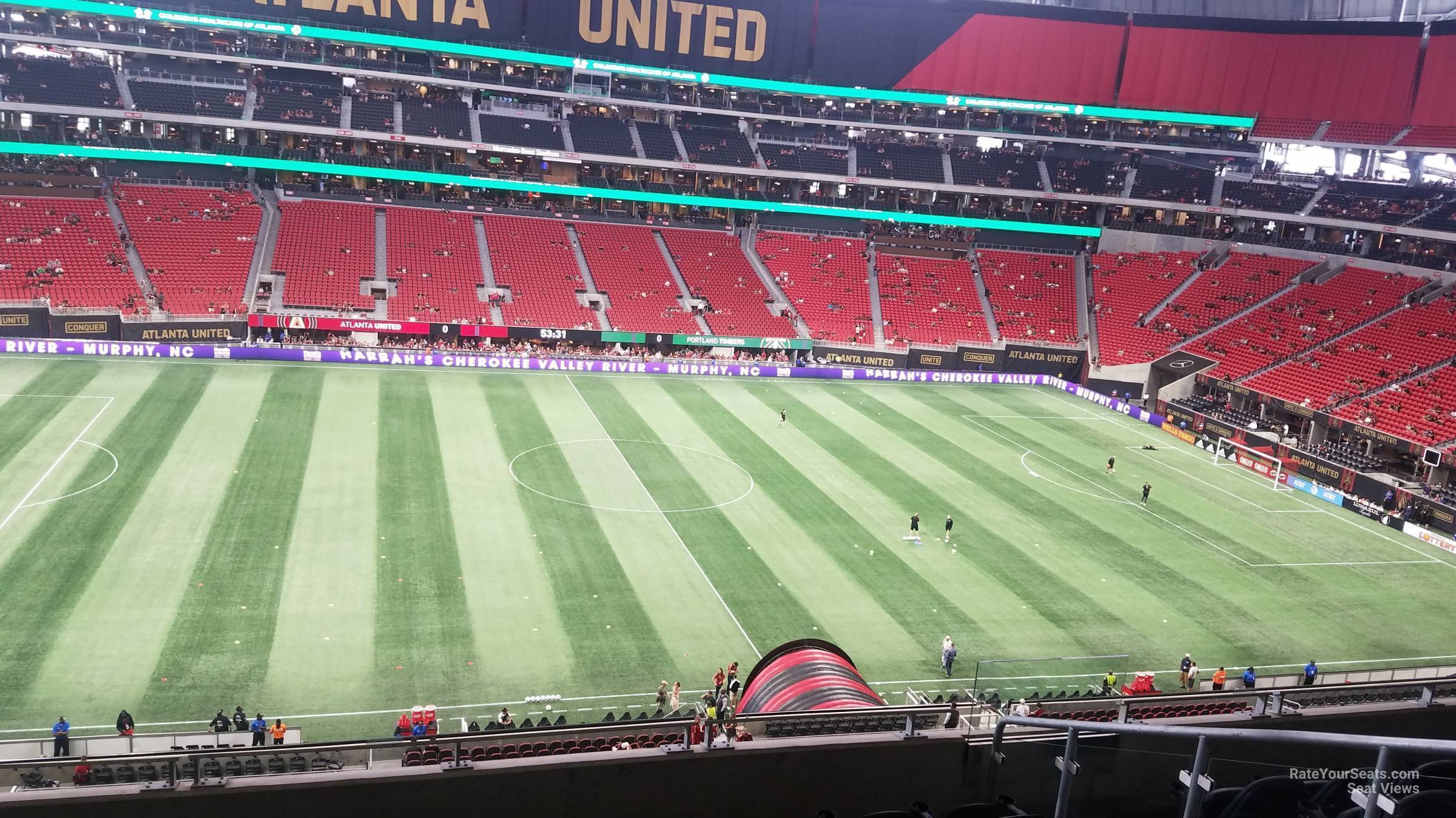 section 239, row 9_2 seat view  for soccer - mercedes-benz stadium