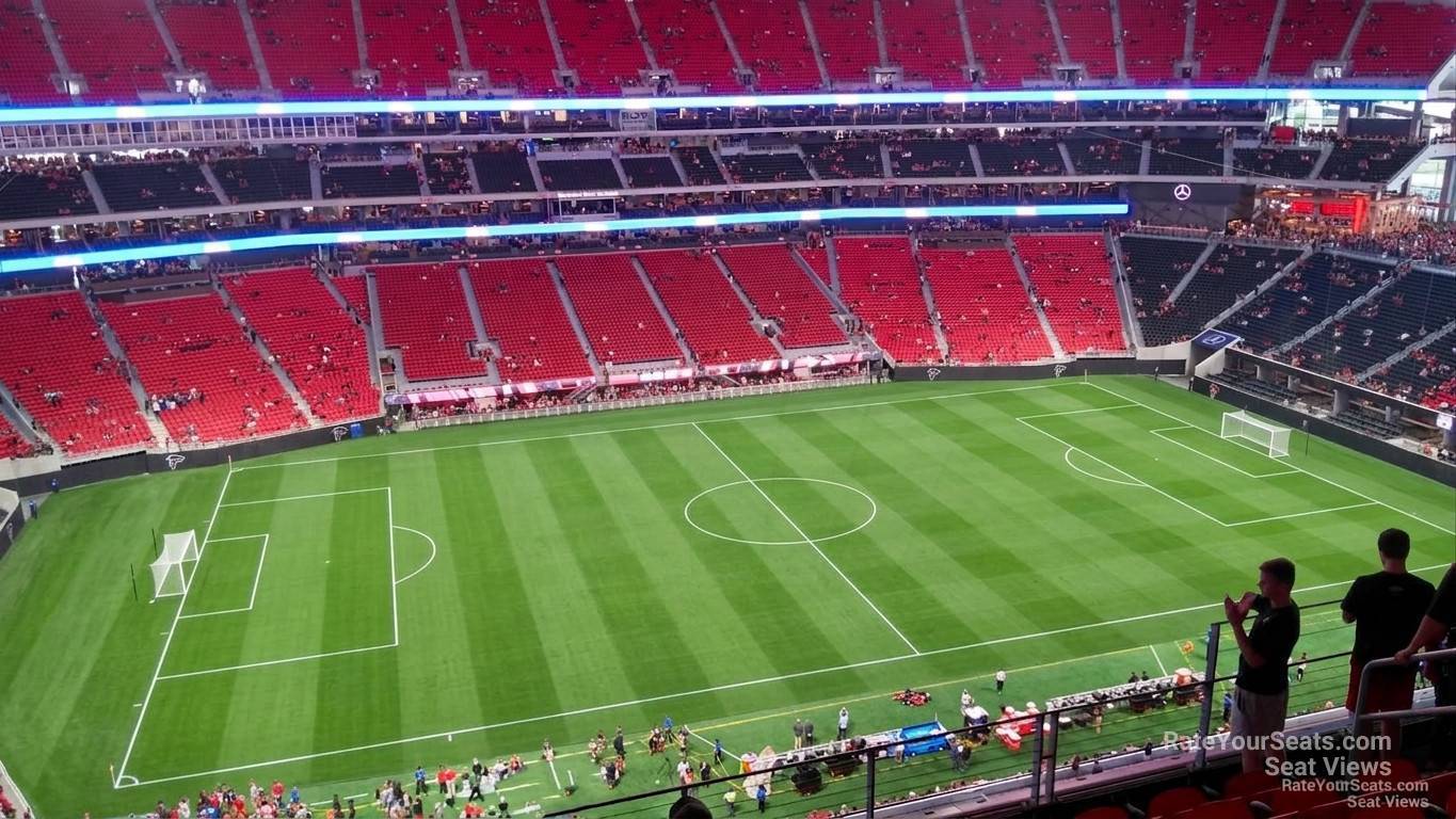section 314, row 7 seat view  for soccer - mercedes-benz stadium