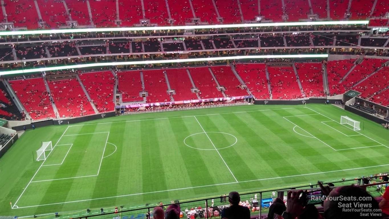 section 341, row 7 seat view  for soccer - mercedes-benz stadium