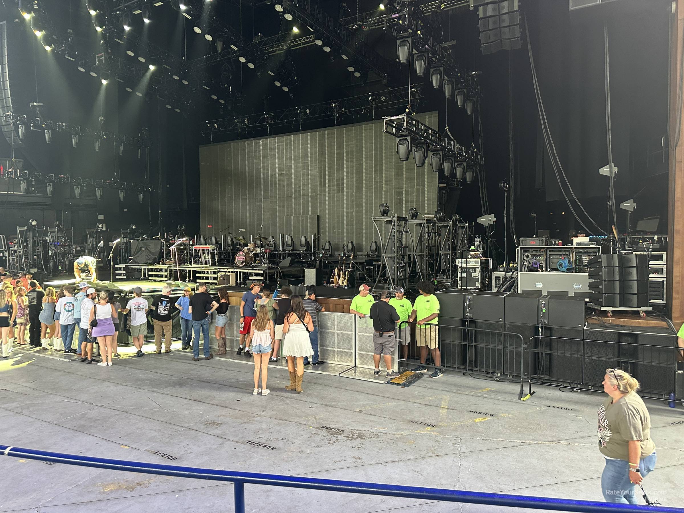 section 201, row b seat view  - merriweather post pavilion