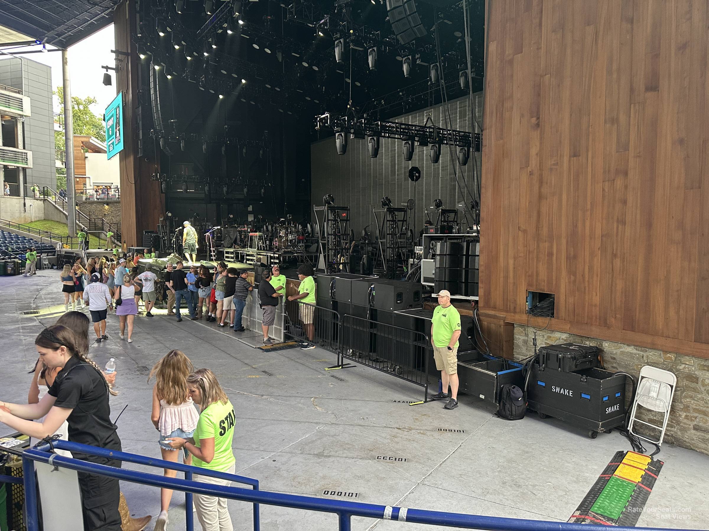 section 203, row b seat view  - merriweather post pavilion