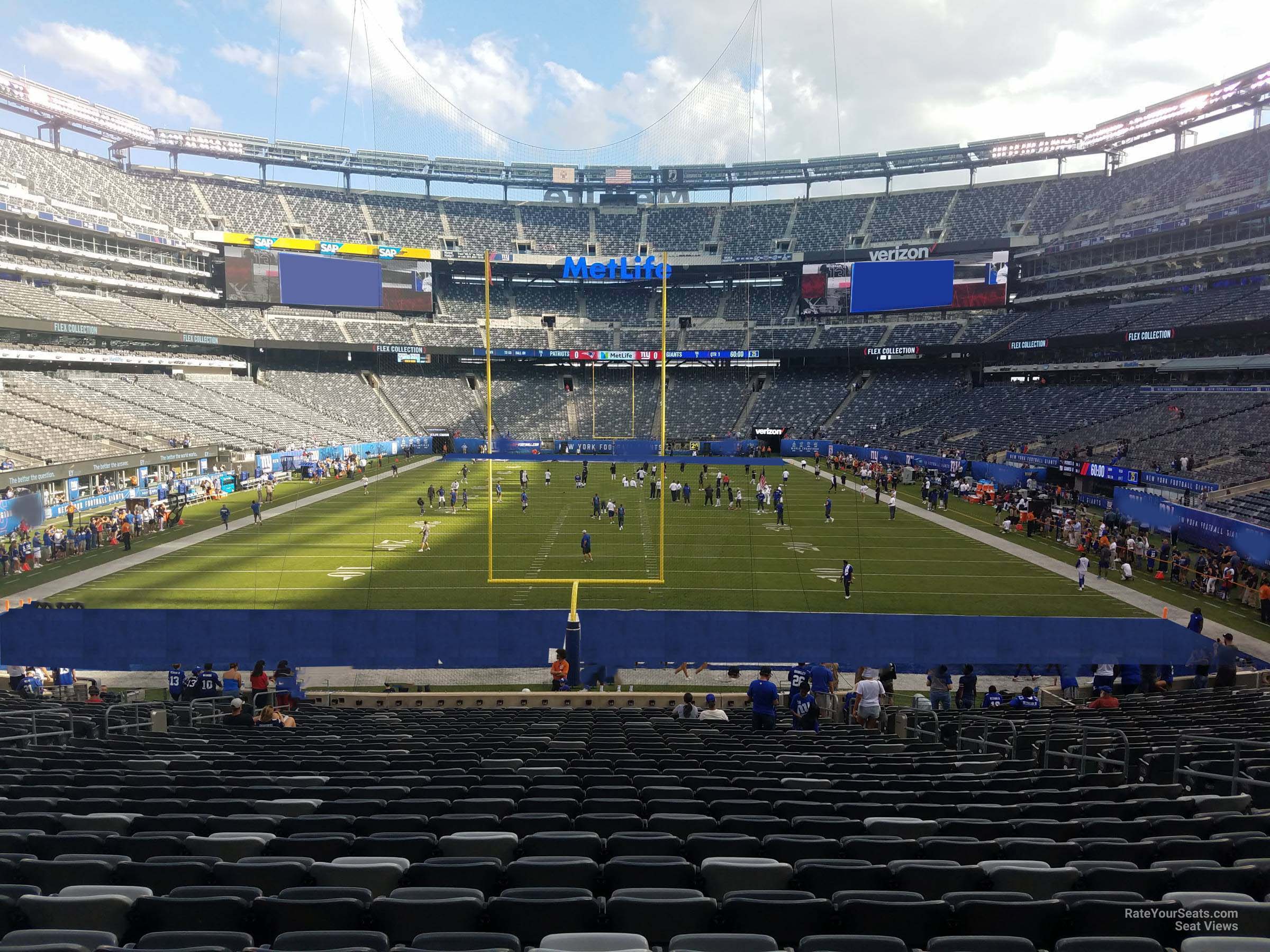 section 101, row 28 seat view  for football - metlife stadium