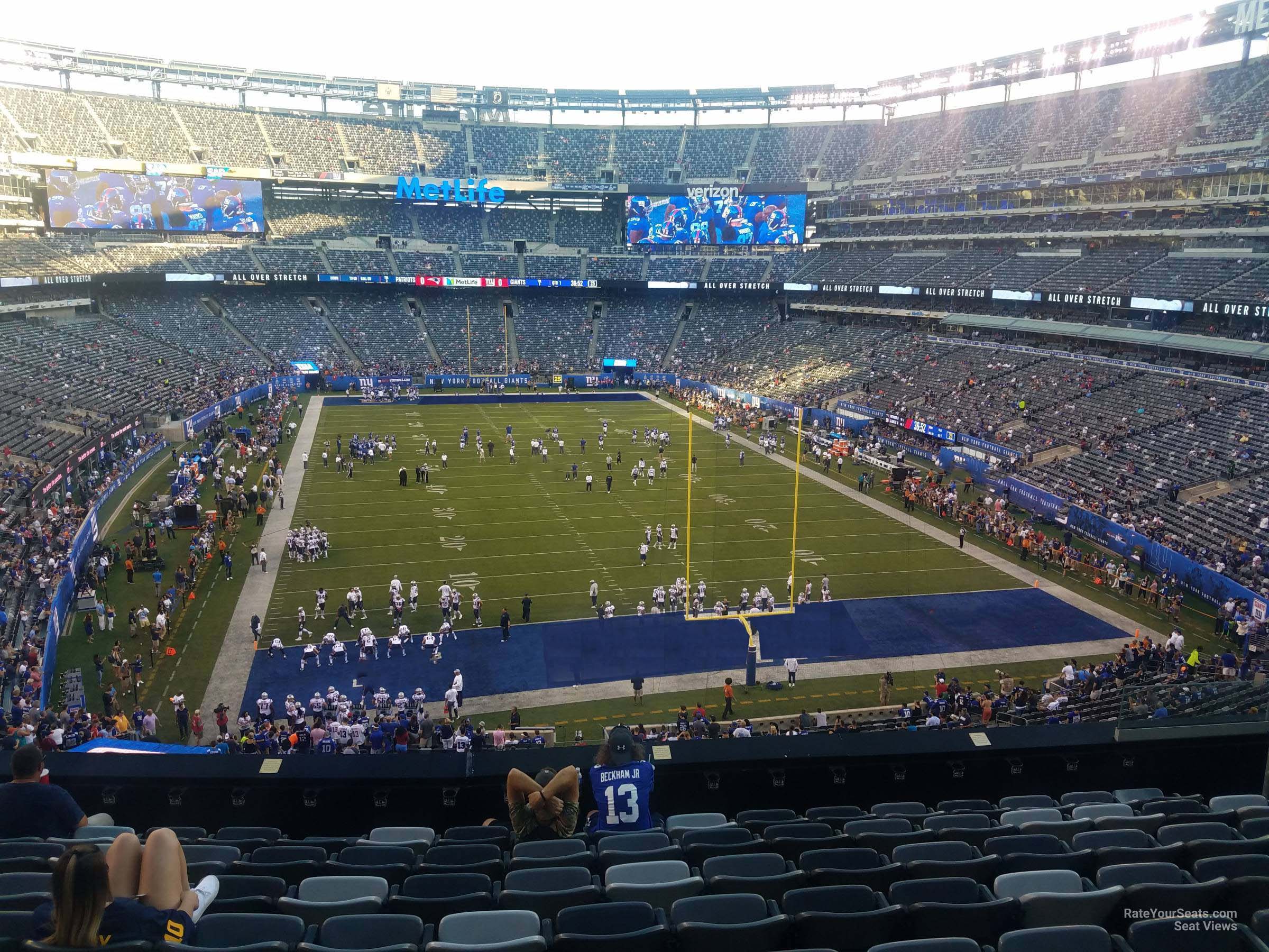 section 203a, row 10 seat view  for football - metlife stadium