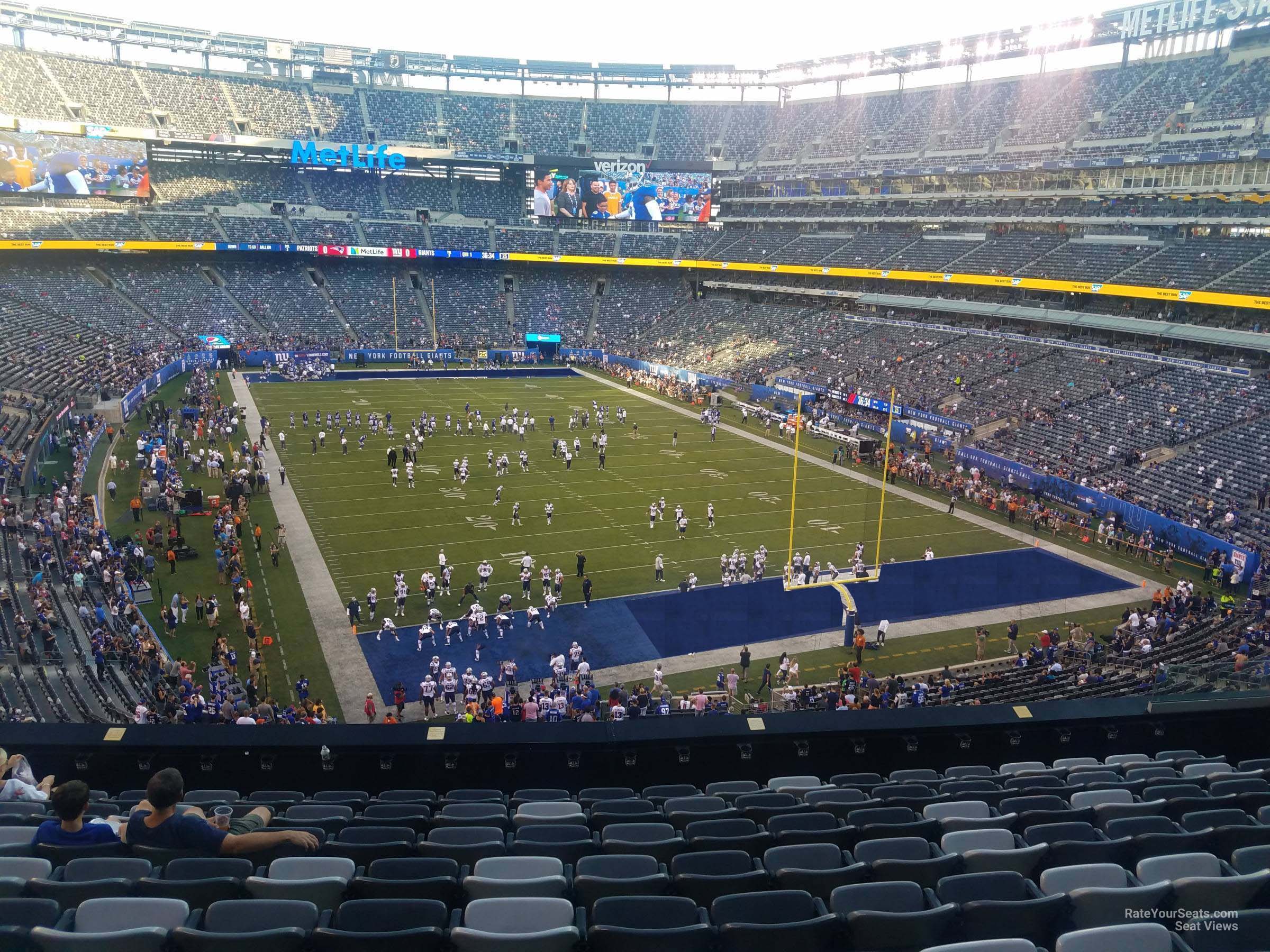 section 204, row 10 seat view  for football - metlife stadium