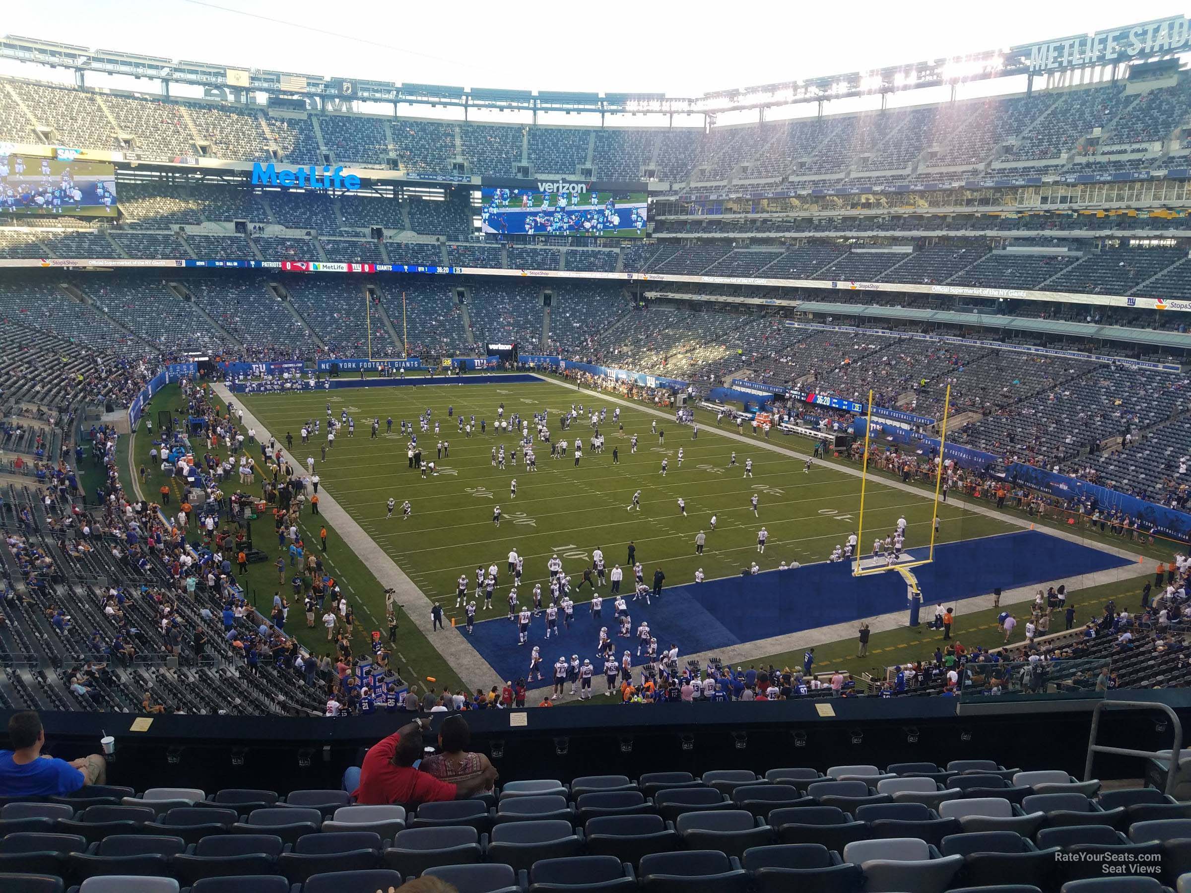 section 205, row 10 seat view  for football - metlife stadium