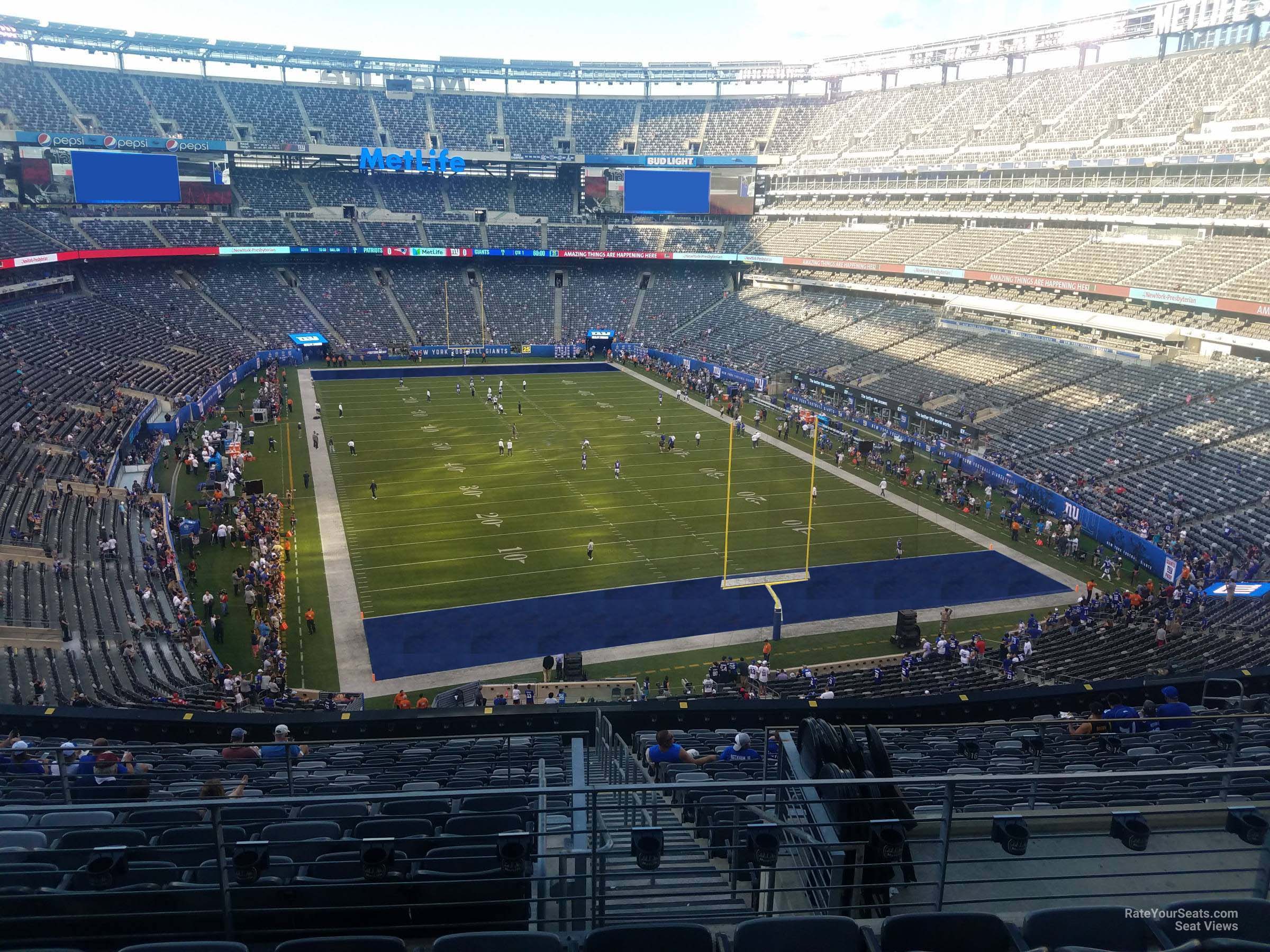 section 228b, row 5 seat view  for football - metlife stadium