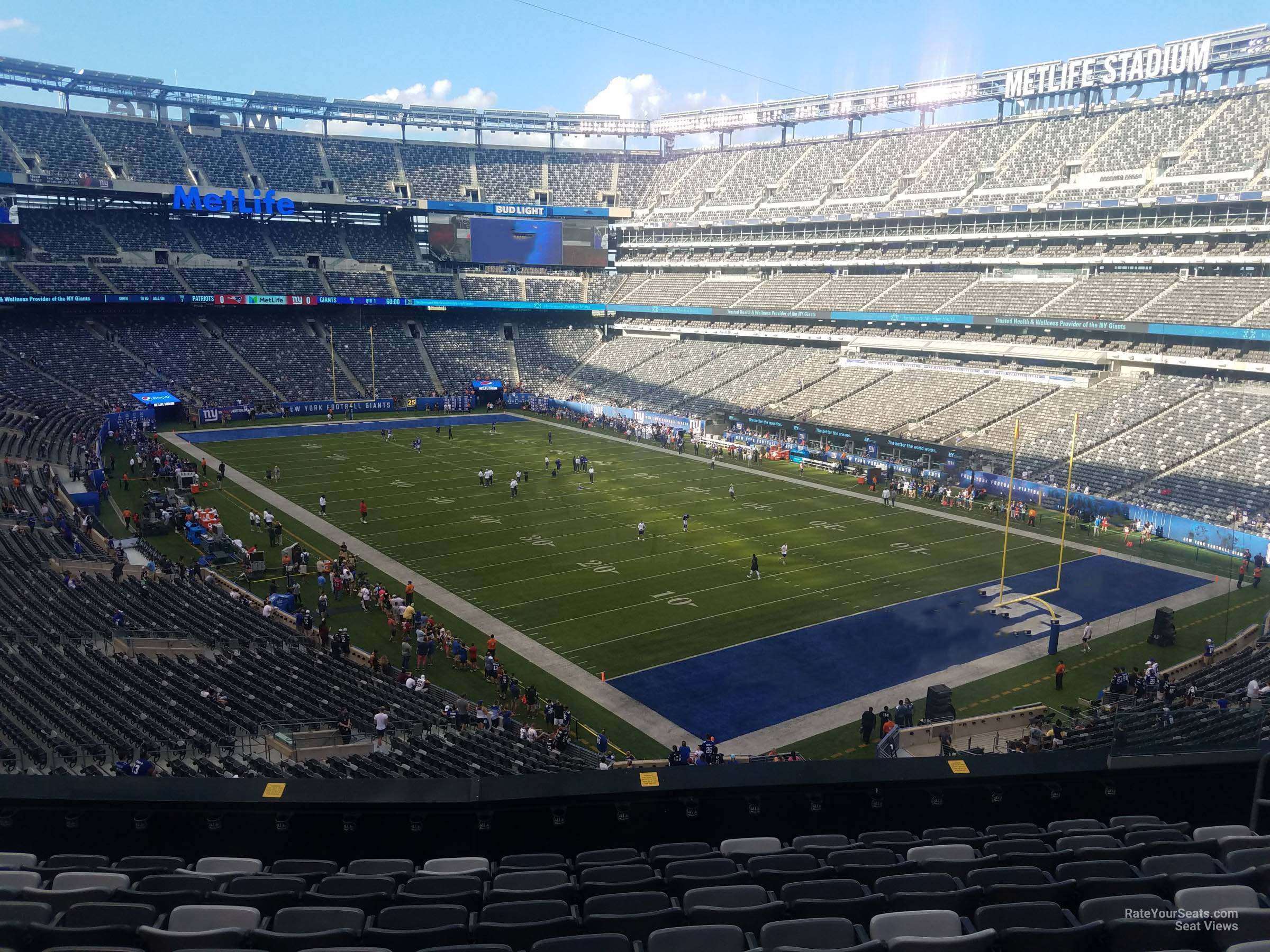 section 231, row 9 seat view  for football - metlife stadium