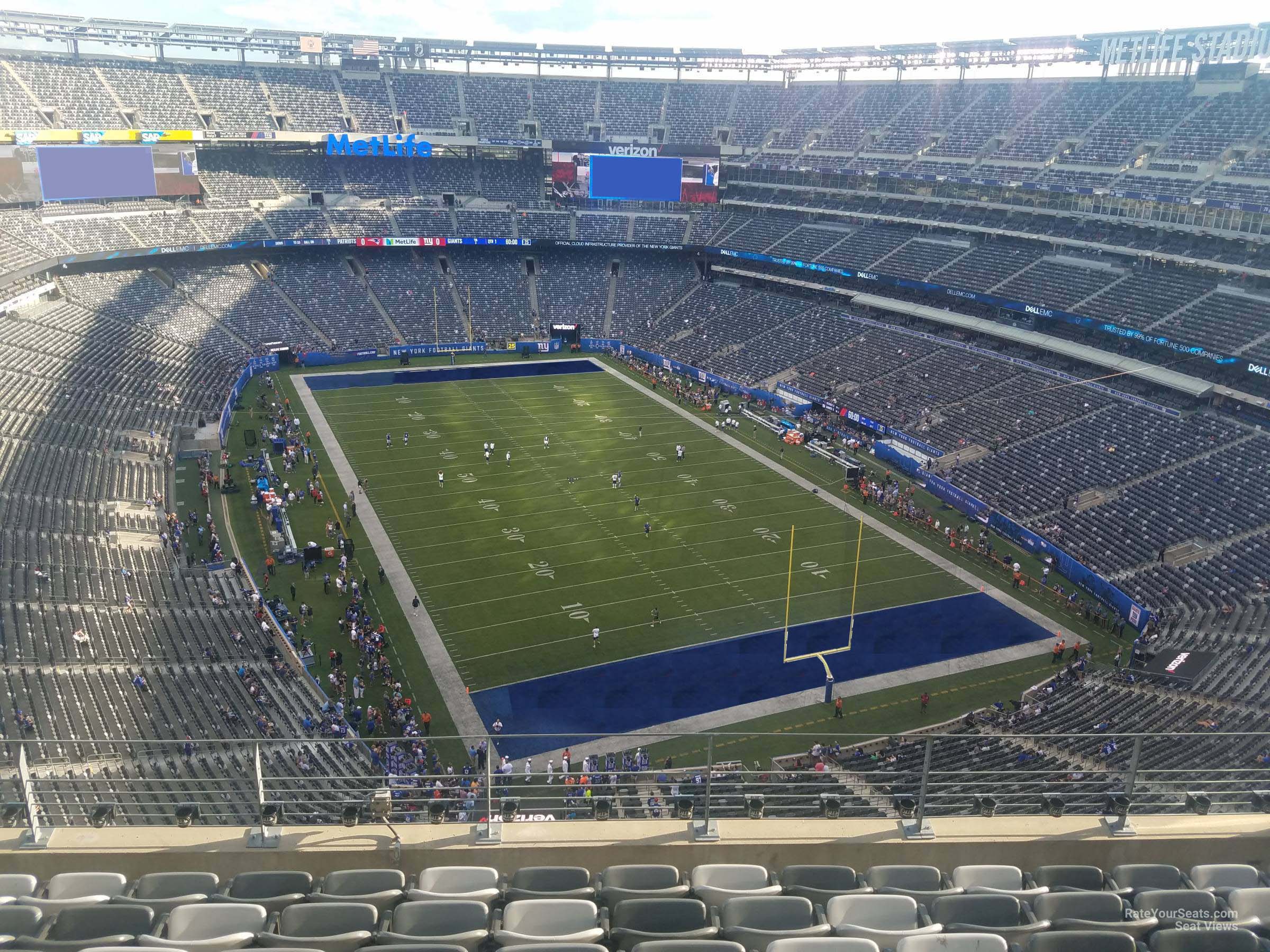 section 304, row 11 seat view  for football - metlife stadium