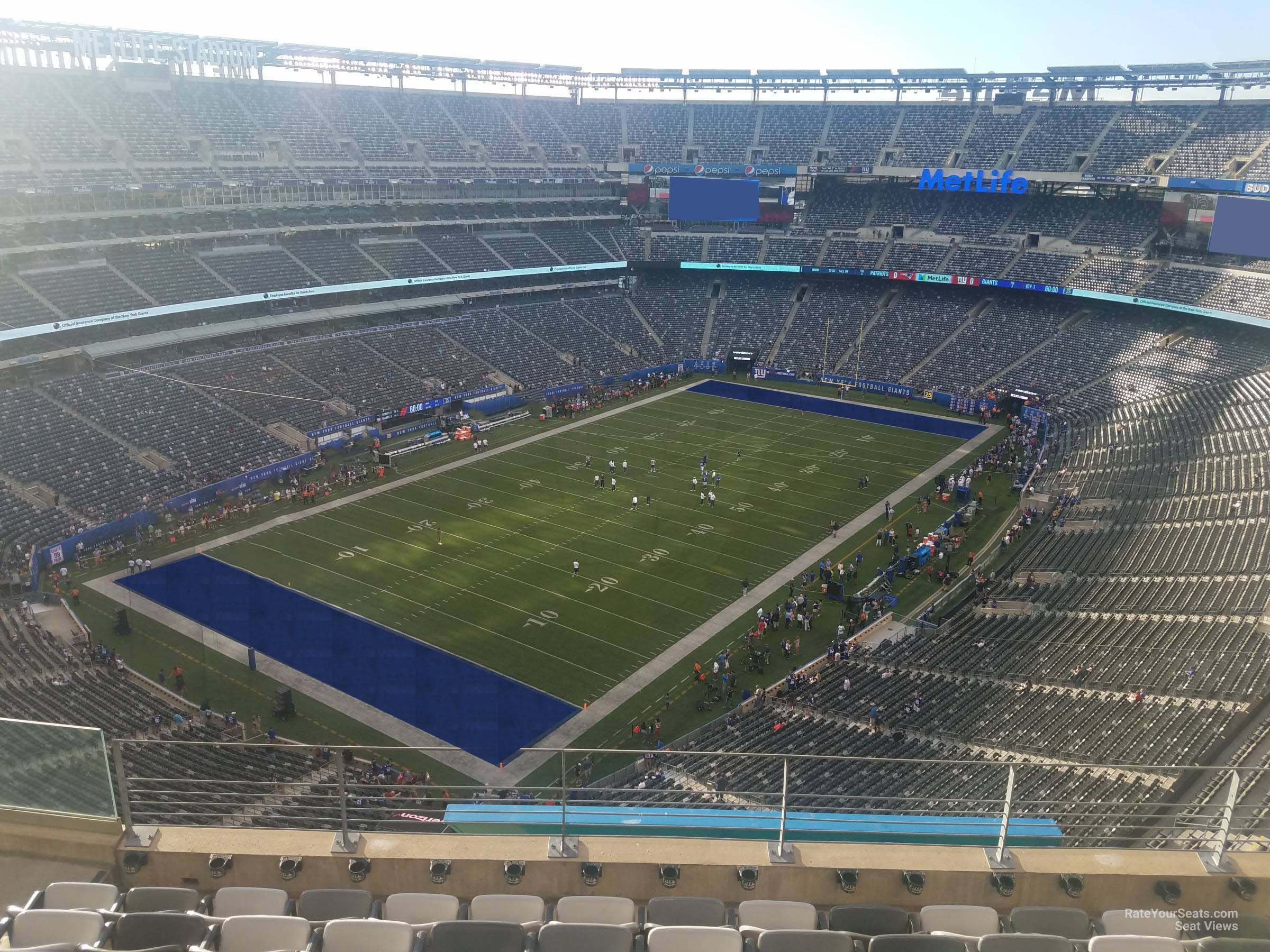 section 321, row 11 seat view  for football - metlife stadium