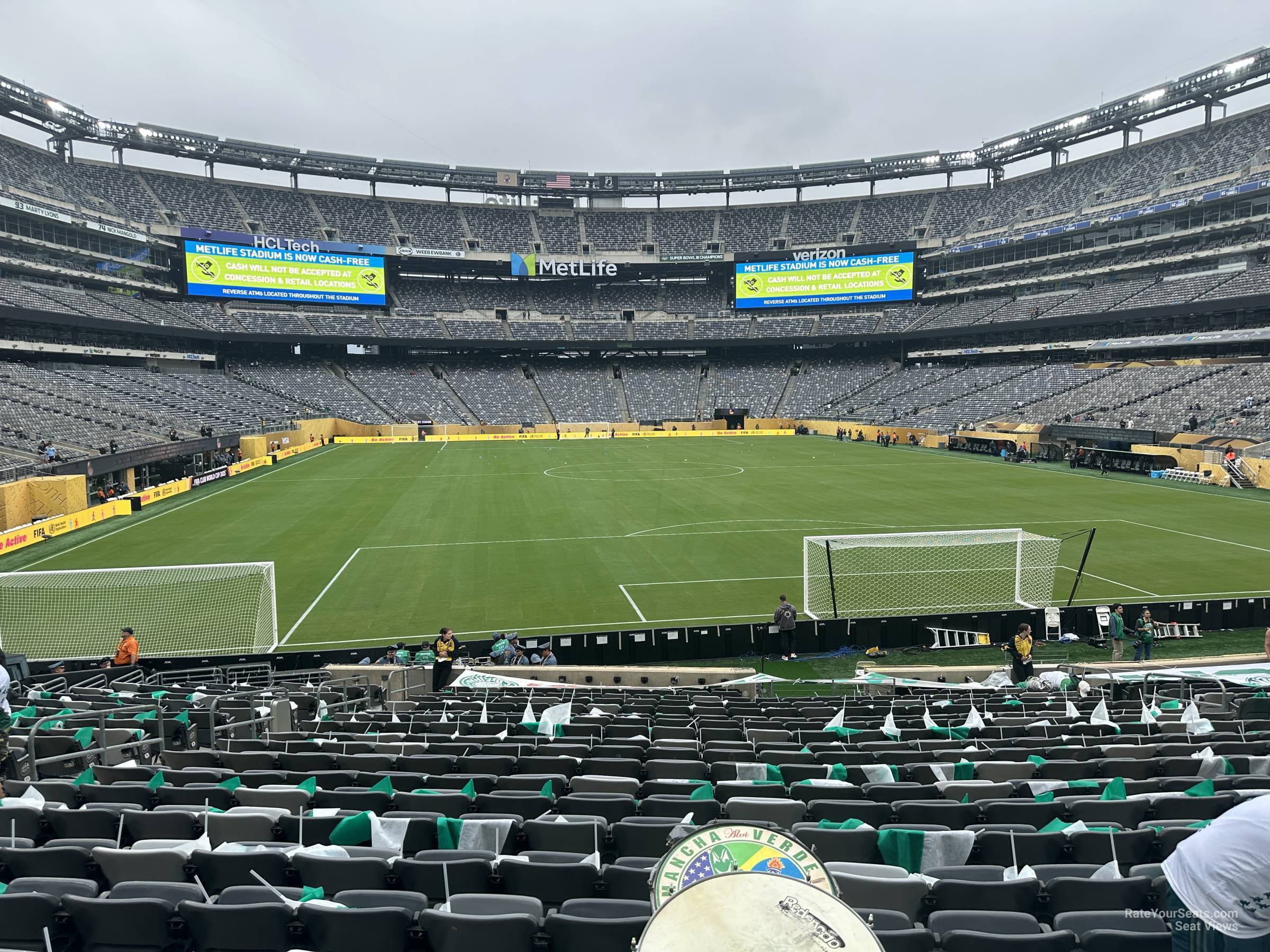 section 103, row 21 seat view  for soccer - metlife stadium