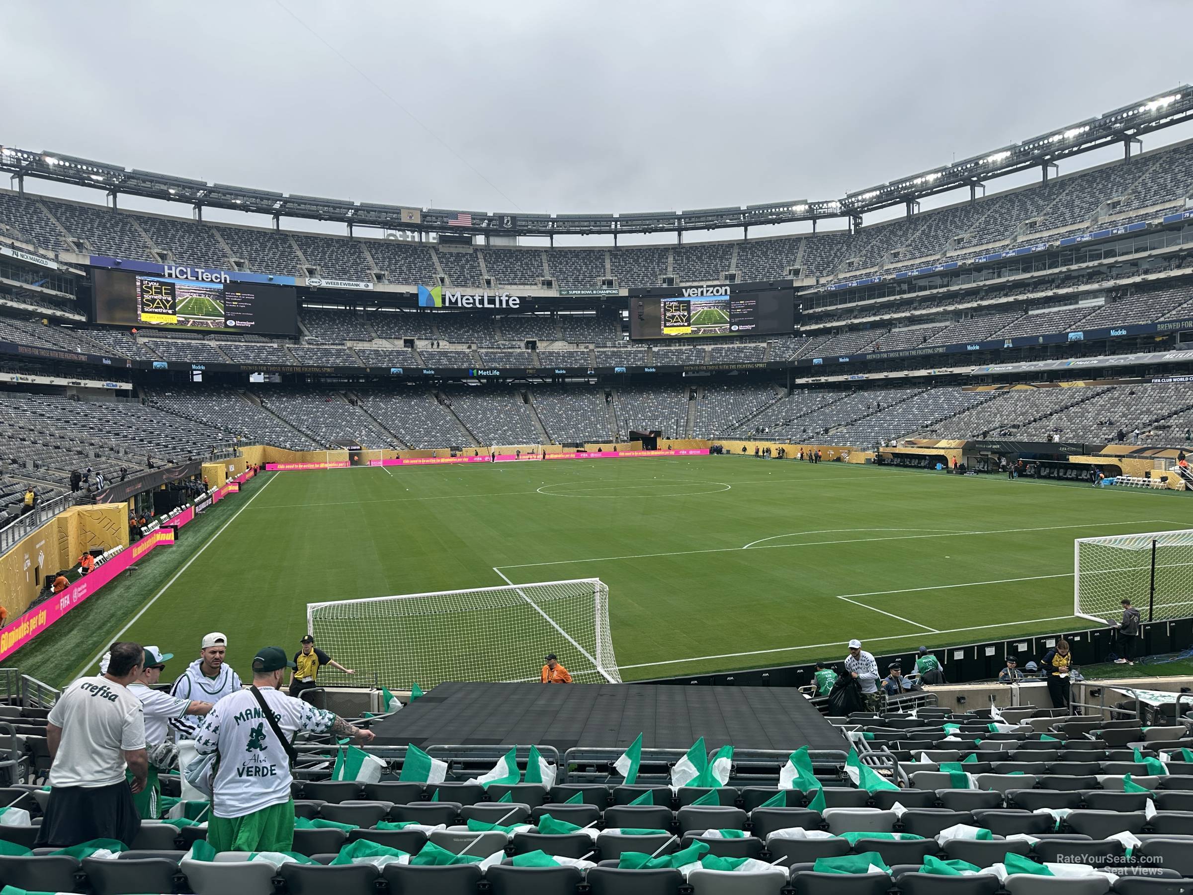 section 104, row 20 seat view  for soccer - metlife stadium