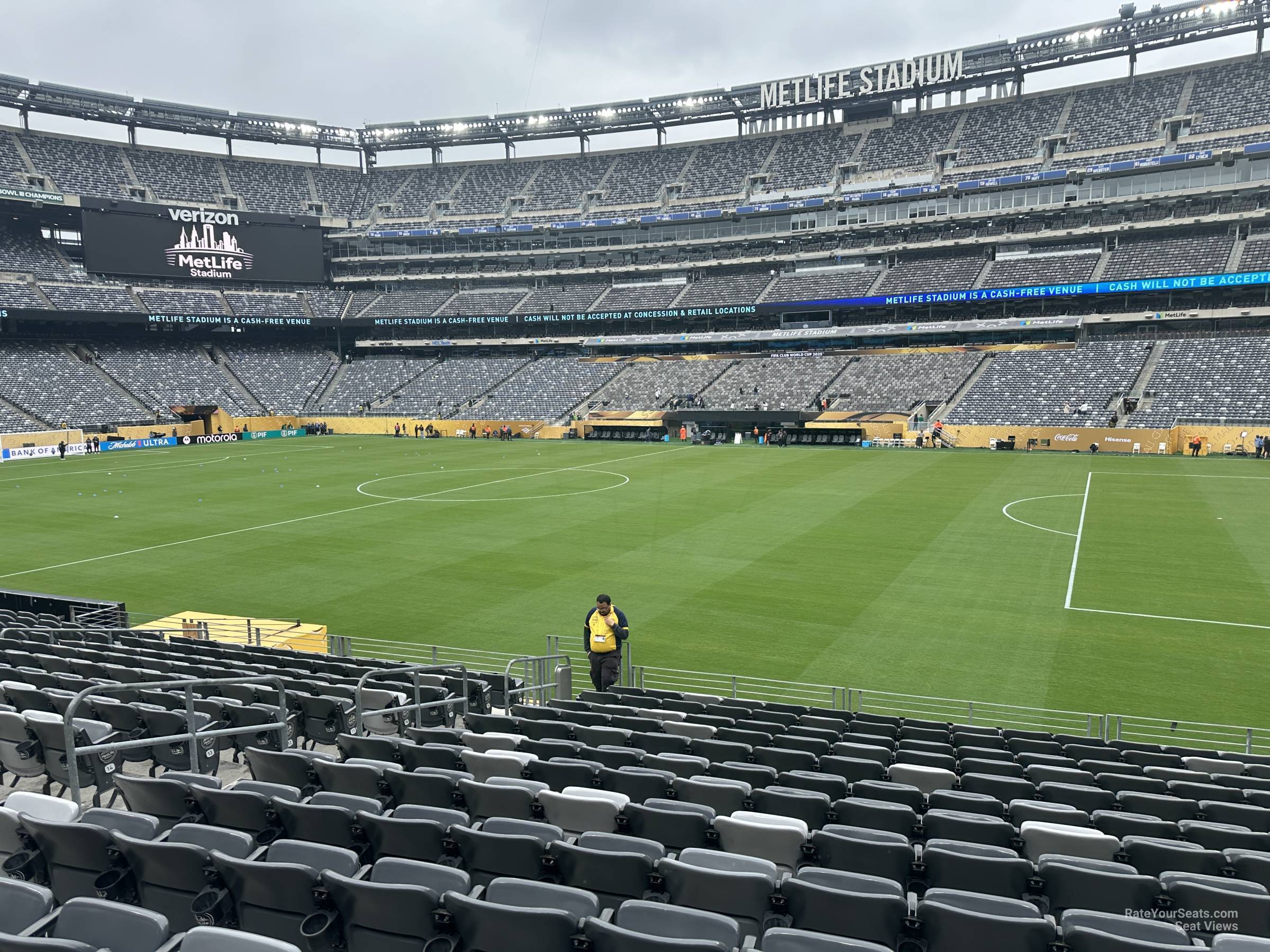 section 110, row 20 seat view  for soccer - metlife stadium