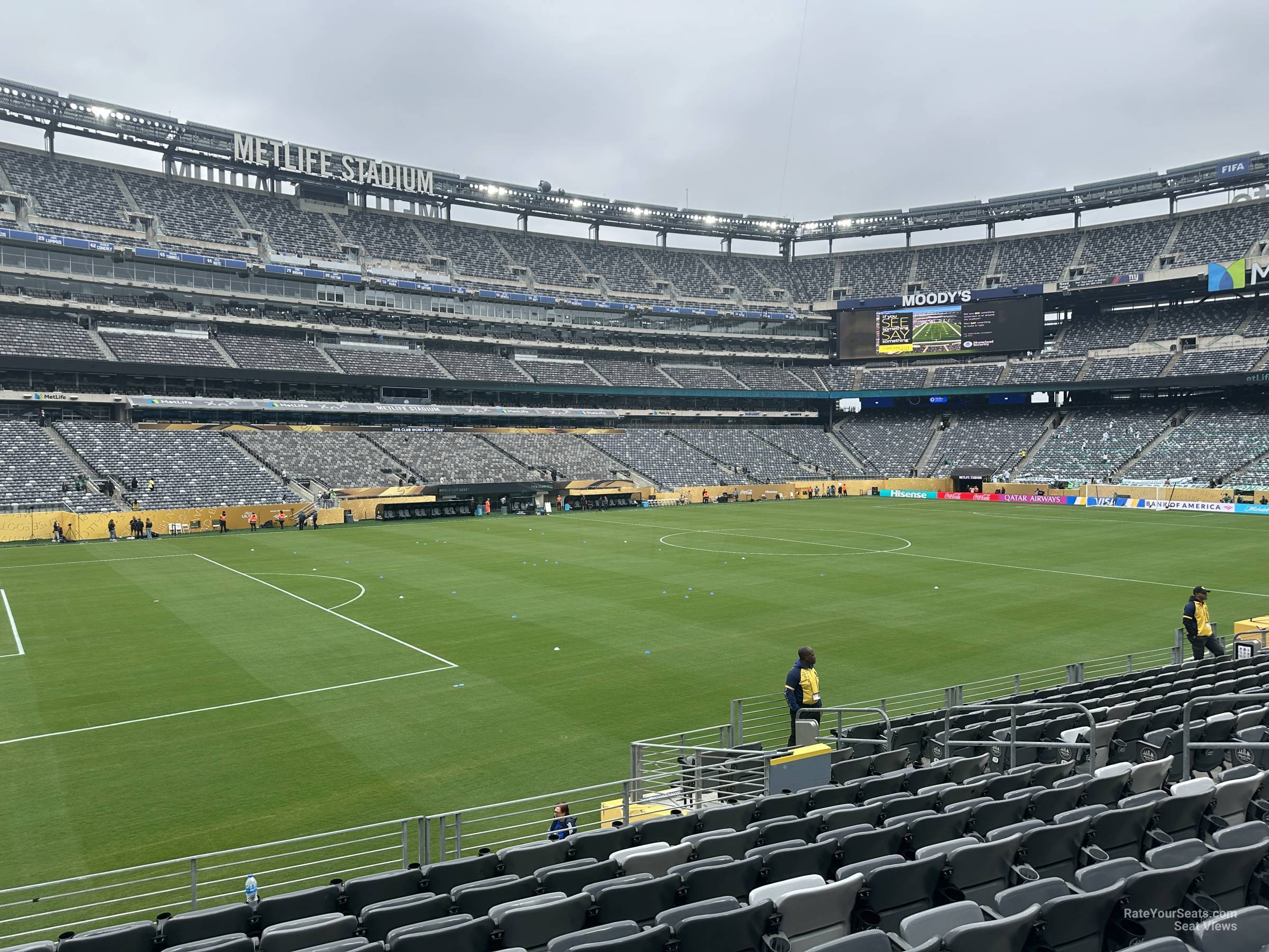 section 117, row 20 seat view  for soccer - metlife stadium
